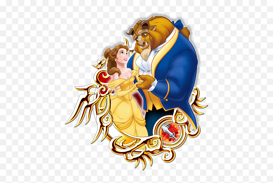 Illustrated Belle Beast - Kh3 Sora Second Form Png,Beauty And The Beast Logo Png