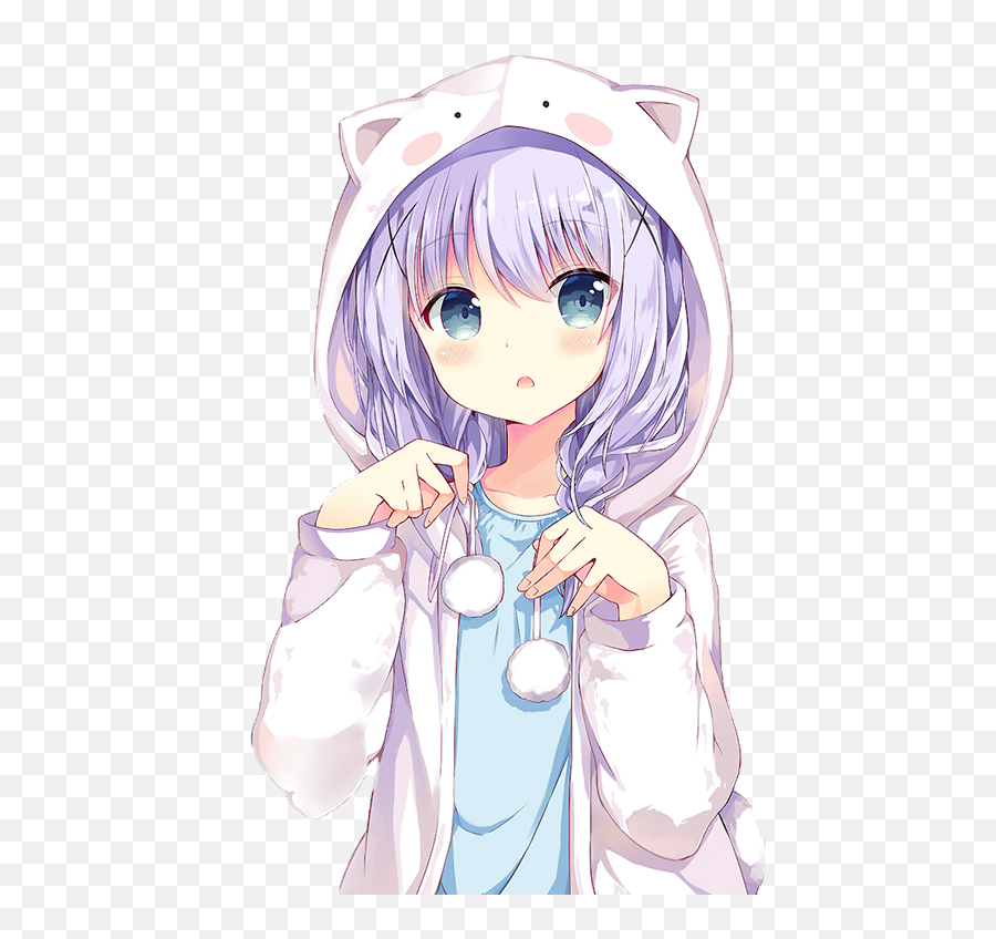I - Hoodie Anime Girl Cute Png,Cute Anime Girl Transparent