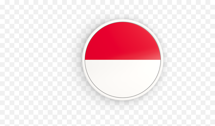 Round Icon With White Frame - Red And White Flag Indonesia Png,White Circle Png