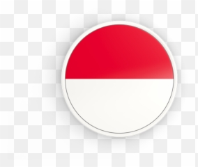 Round Icon With White Frame - Red And White Flag Indonesia Png,White Circle Png