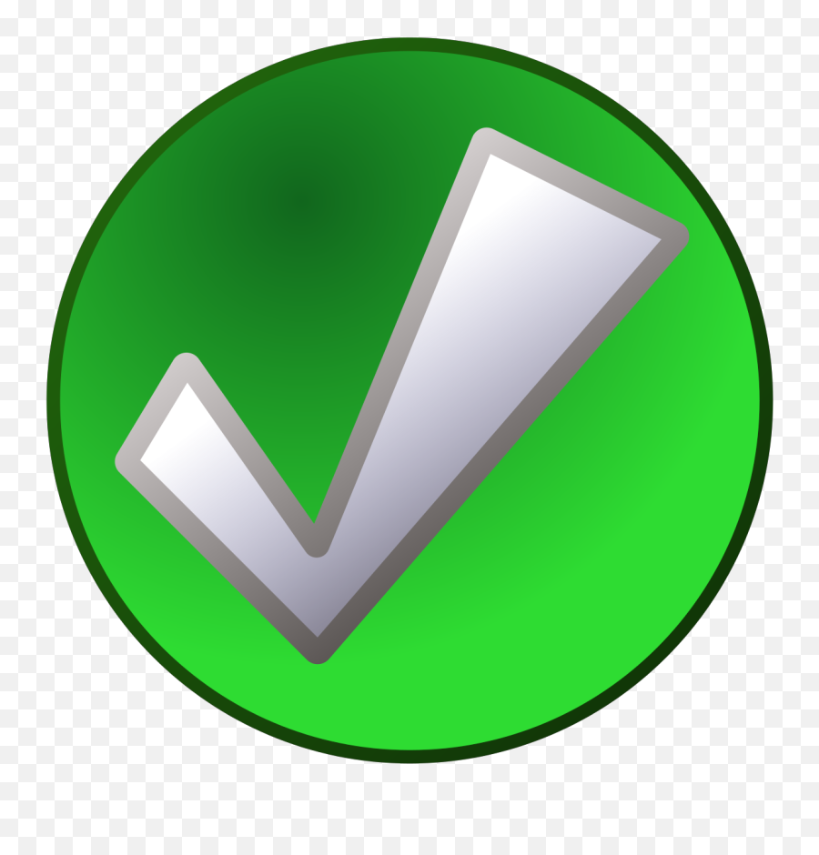Green Tick Svg Vector Clip Art - Svg Clipart Traffic Sign Png,Transparent Checkmark