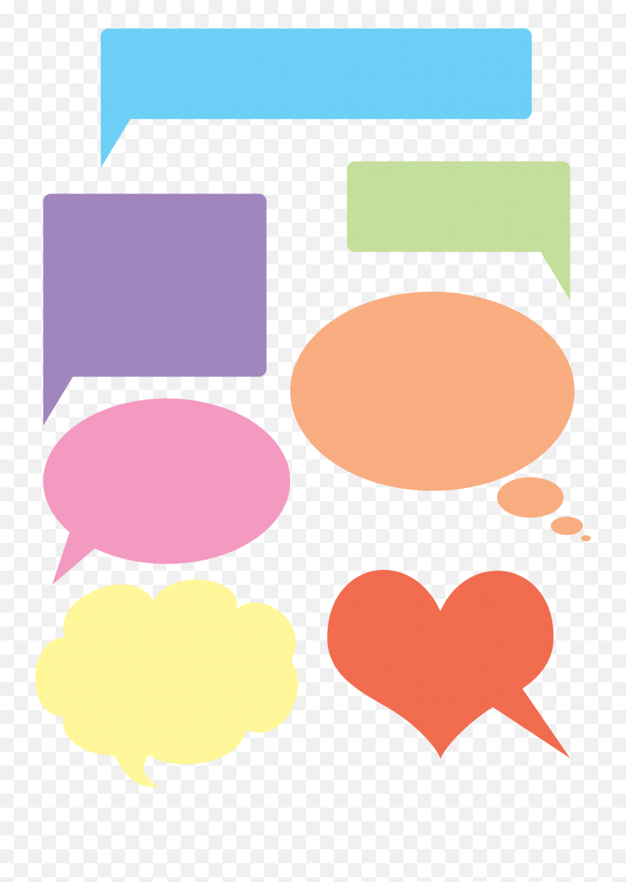 Colorful Speech Bubbles Free Stock Photo - Public Domain Png,Text Message Bubble Png