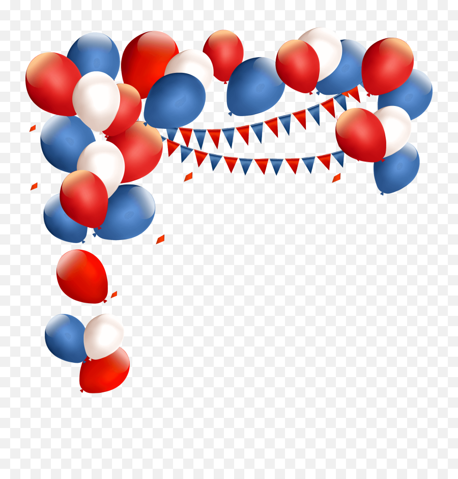 Red Birthday Balloons Png Clipart - Full Size Clipart Transparent Balloon Frame Png,Birthday Balloons Png