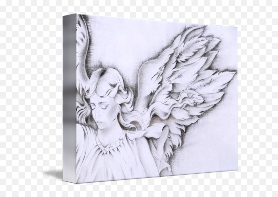 Angel Wings By - Angel Wings Out Drawing Png,Angels Wings Png