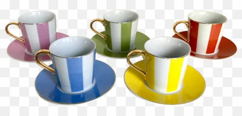 Chip Drawing Tea Cup - Set Png Transparent Cartoon