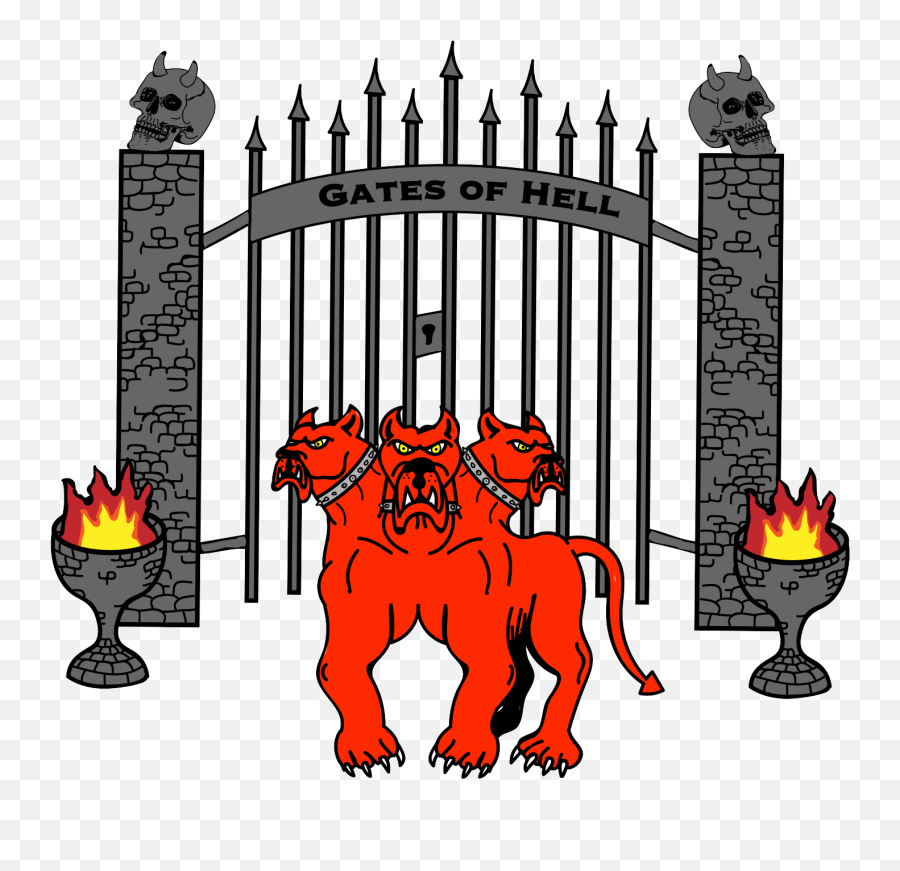 Hell Cliparts Download Free Clip Art - Cerberus Gates Of Hell Png,Hell Png