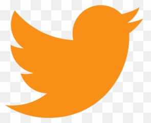 Facebook - Orange Twitter Logo Transparent 2019 Png