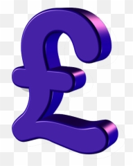Blue Pound Sign Transparent Background Money Free Png Images - Transparent Background Pound Sign,Money Transparent Background