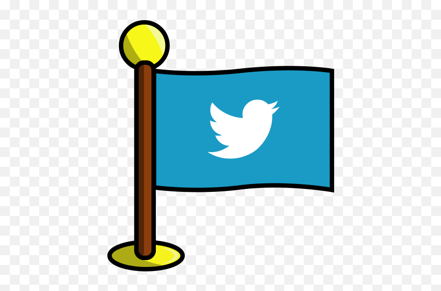 Networking Media Twitter Flag Social Bird Icon - Youtube Twitter Png,Twitter Png Icon