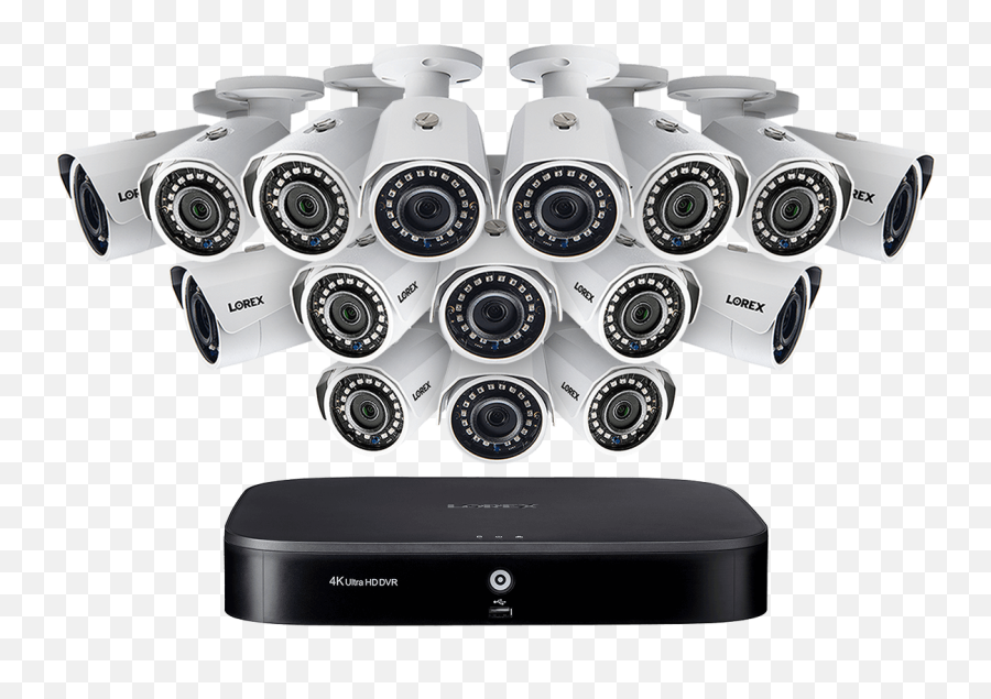 1080p Camera System With 16 - Channel 4k Dvr And Sixteen 1080p Lorex 4k 8 Channel 2tb Dvr With 8 1080p Security Cameras Png,Equipo Vision Logo