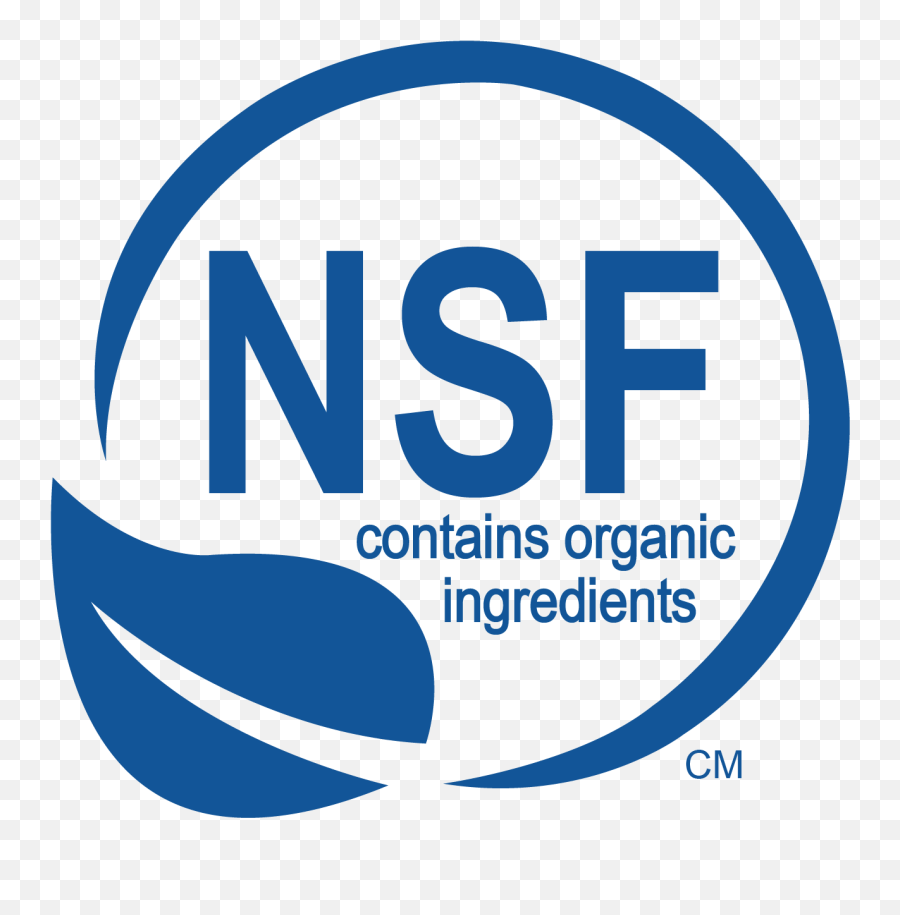 Download Hd Nsf Component Logo Png - Nsf Contains Organic Ingredients,Nsf Logo Png
