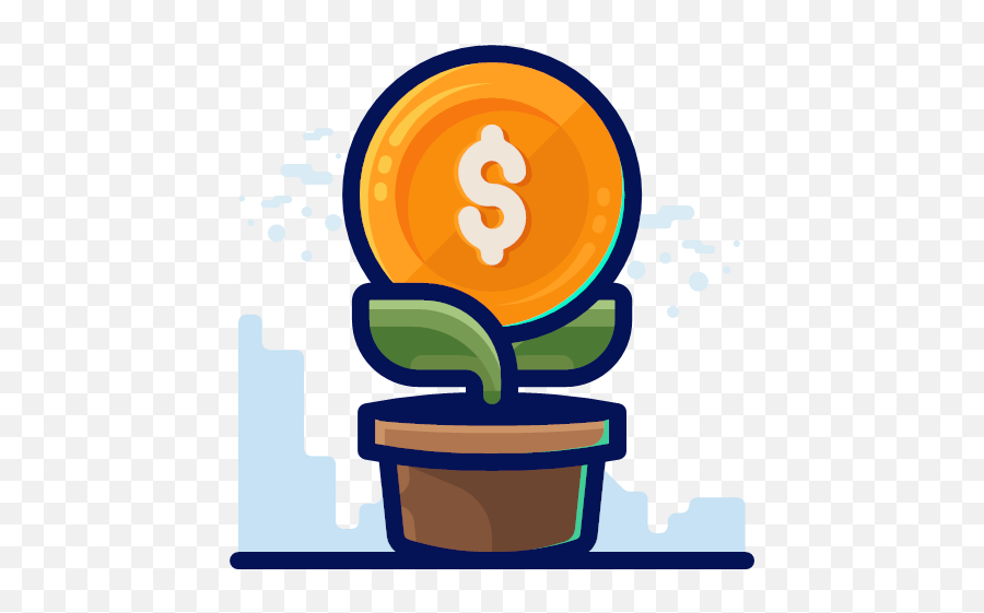 Finance Money Growth Business Plant Icon - Free Business Png,Plant Icon Png