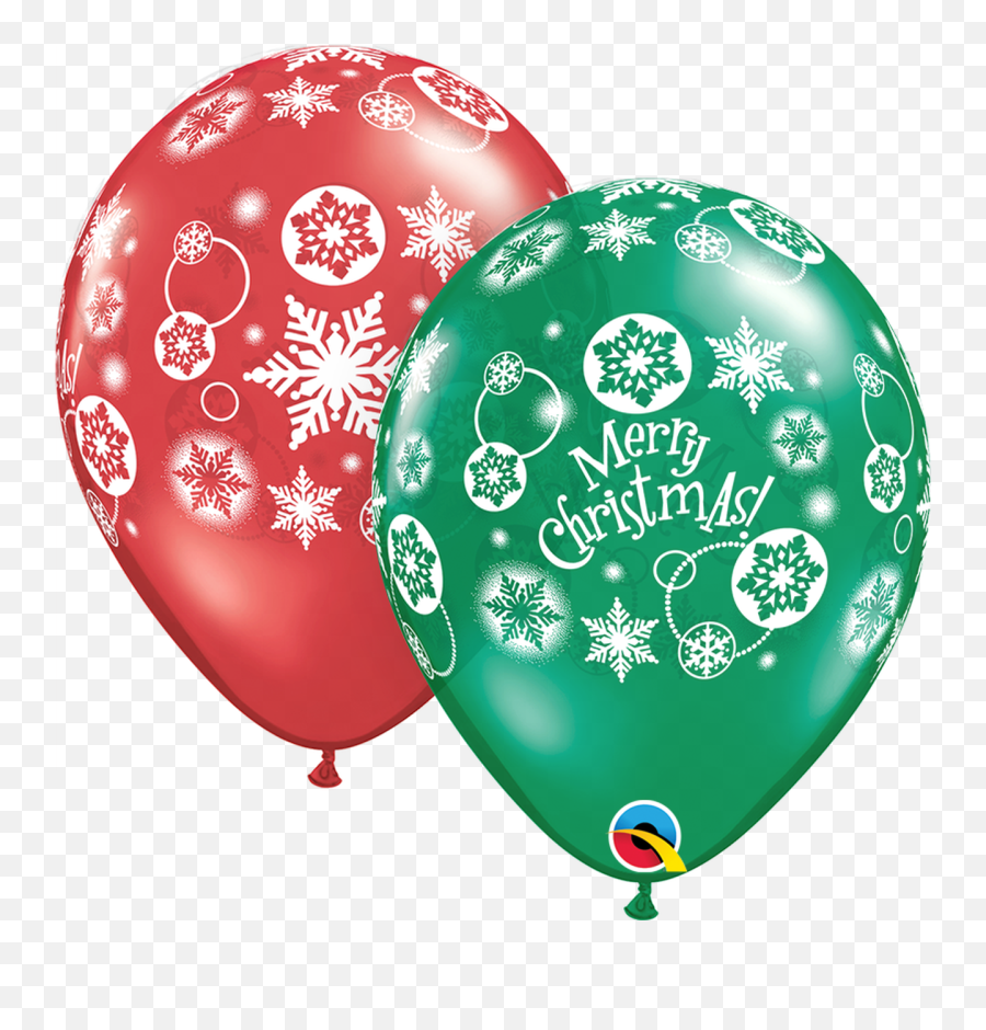11q Assorted Christmas Snowflakes 50 Count - Havinu0027 A Christmas Latex Balloons Qualatex Png,Christmas Snowflakes Png