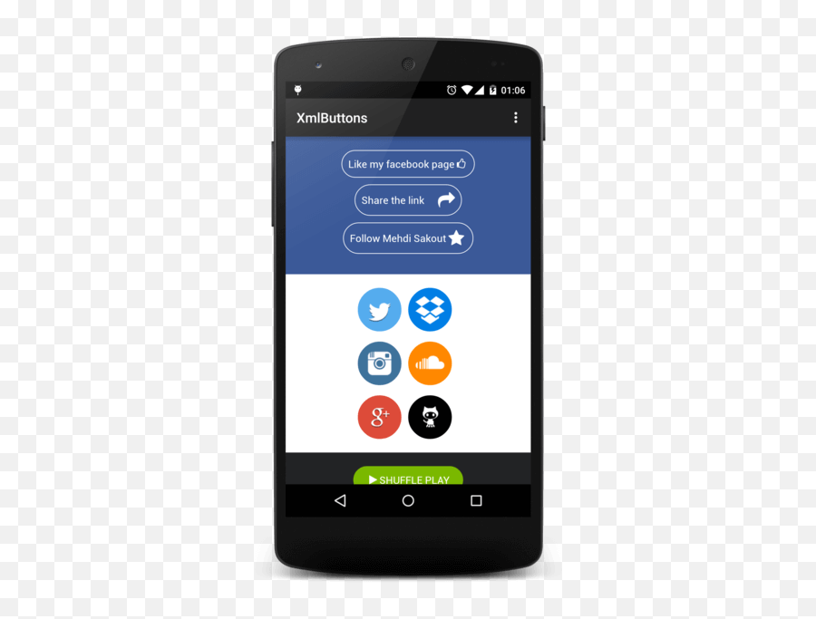 The Android Arsenal - Buttons Fancybuttons Smart Device Png,Fontawesome Facebook Icon