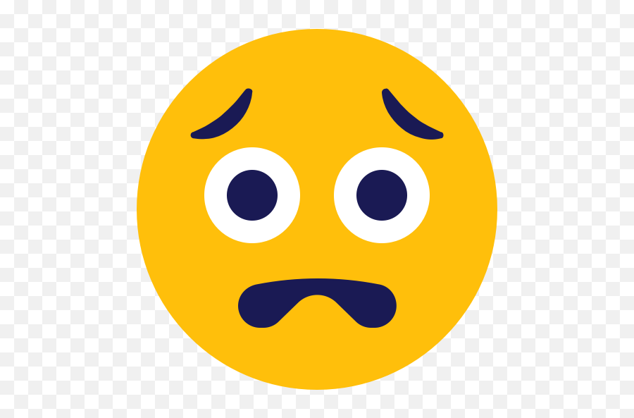 Emoji Emoticon Scared Icon - Scared Emoji Png,Scared Emoji Png