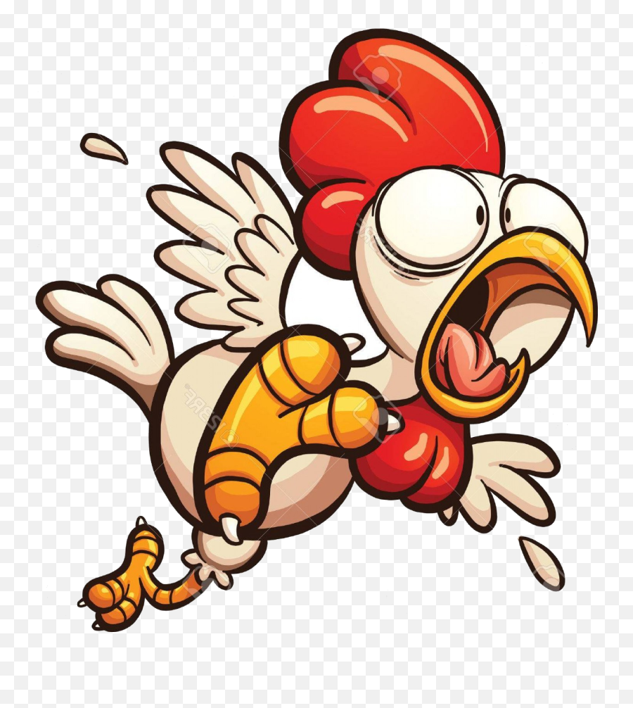 Library Of Scared Chicken Vector Royalty Free Stock Png - Scared Chicken Transparent,Chicken Png