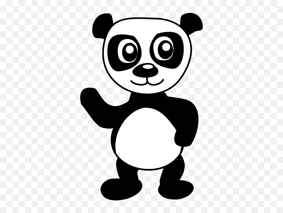 Panda Bear Outline - Clipart Best Cartoon Panda Checkered Background Png,Panda Buddy Icon