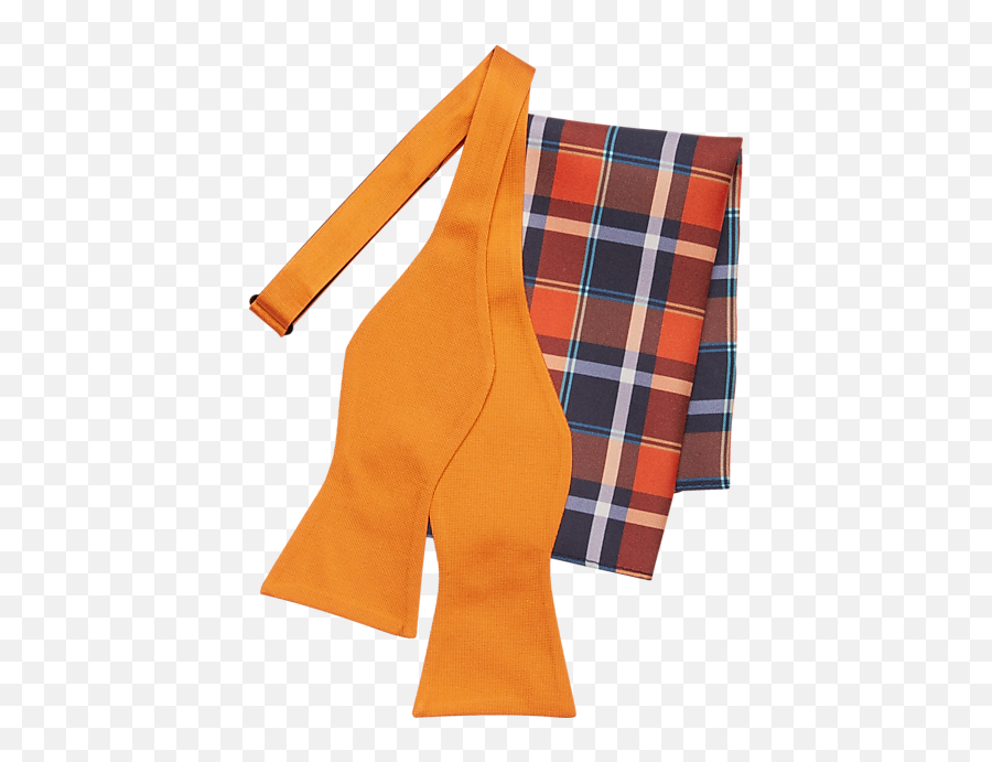 Tommy Hilfiger Orange Bow Tie U0026 Pocket Square Set - Menu0027s Solid Png,Tommy Hilfiger Icon Collection