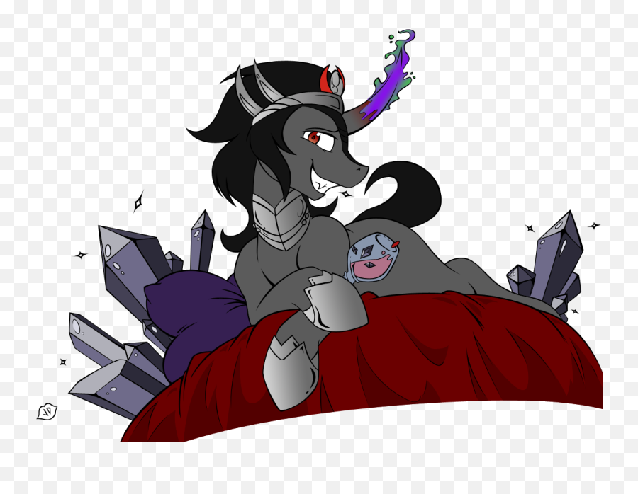 Finally The Siege Of Crystal Empire Event Is Being - Handsome King Sombra Png,Mlp Icon