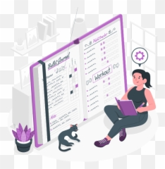 Bullet Journal Customizable Isometric Illustrations Amico - Document png