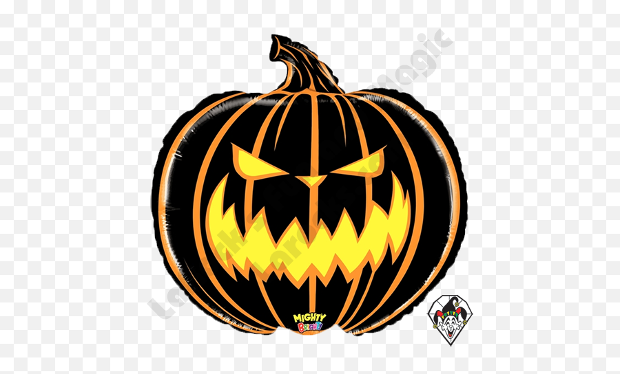 Scary Pumpkin Png Picture - Black And Orange Jack O Lantern,Scary Pumpkin Png