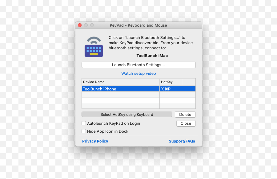 Change Hotkey To Launch Keypad U2013 Use Your Mac As A Bluetooth - Vertical Png,Icon Keyboard 6