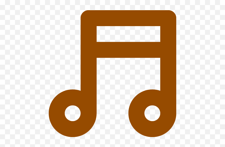 Brown Music Note Icon - Free Brown Music Note Icons Gray Music Note Png,Icon For Music