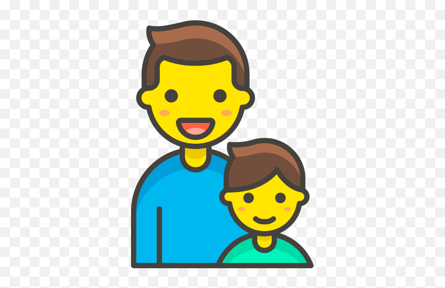 Family Man Boy Free Icon - Iconiconscom Dibujos De Un Hombre Y Un Niño Png,Icon For Family