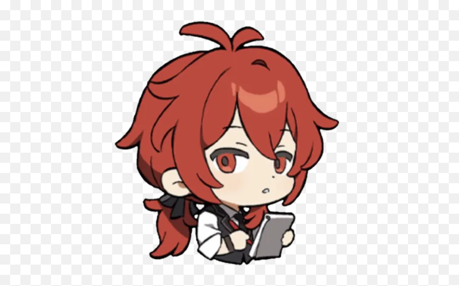 Genshin 2 By You - Sticker Maker For Whatsapp Genshin Impact Stickers Png Diluc,Goro Akechi Icon