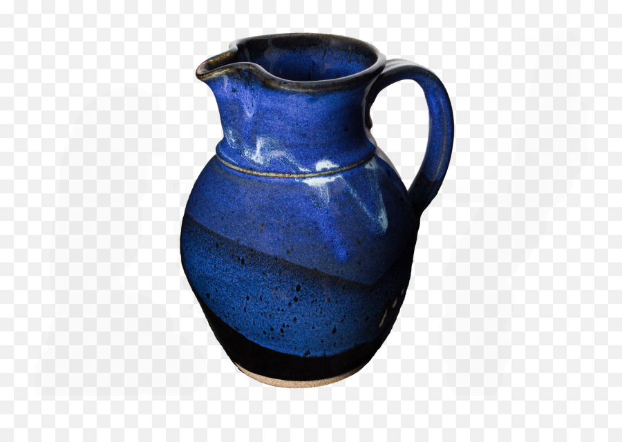 Large Blue Pitcher Handmade Pottery - Earthenware Png,Pitcher Png