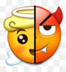 Devil Angel Emoji Devilemoji Sticker By Sabrinadreshaj Png