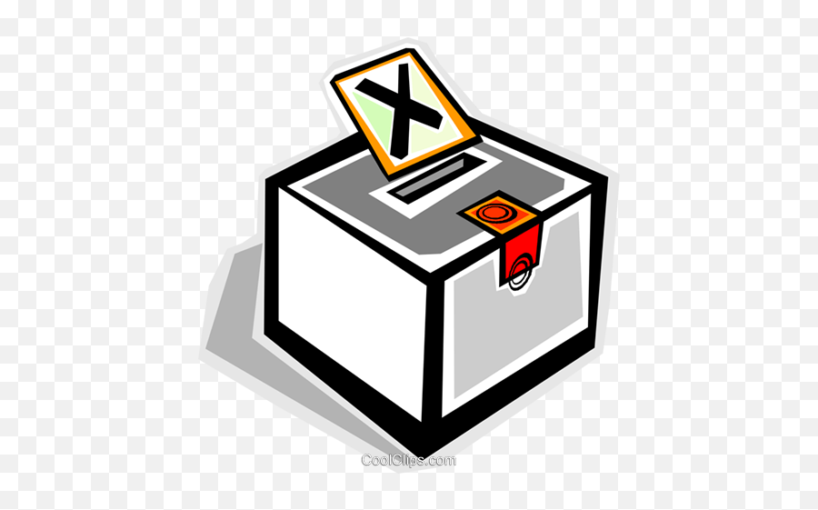 Ballot Box Royalty Free Vector Clip Art Illustration - Ballot Box Png,Ballot Box Png