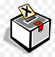 Ballot Box Royalty Free Vector Clip Art Illustration - Ballot Box Png,Ballot Box Png