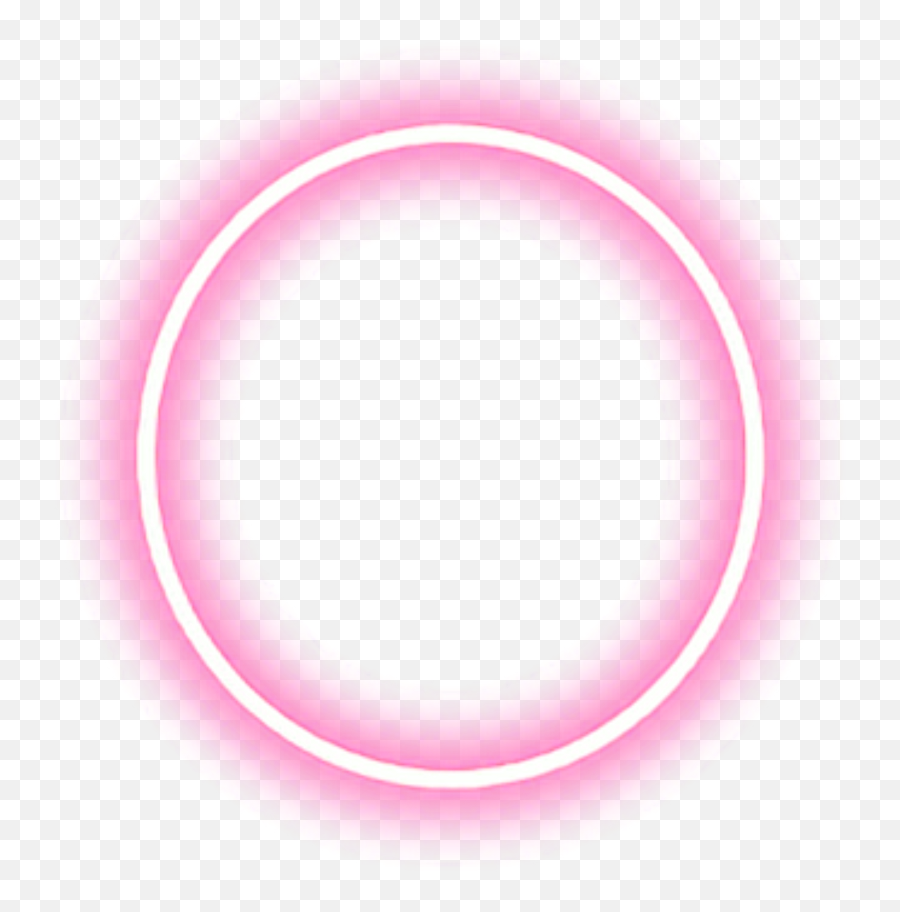 Transparent Glowing Neon Circle Png - Neon Shape Png,Neon Border Png