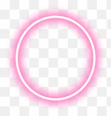 Transparent Glowing Neon Circle Png - Neon Shape Png,Neon Border Png