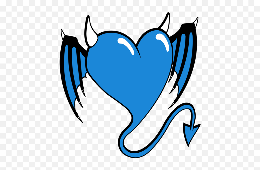 Blue - Devil Hearts Png,Devil Tail Png