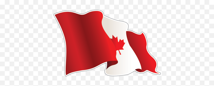 Printed Vinyl Ca Canada Flag Stickers Factory - Flag Png,Canada Flag Transparent