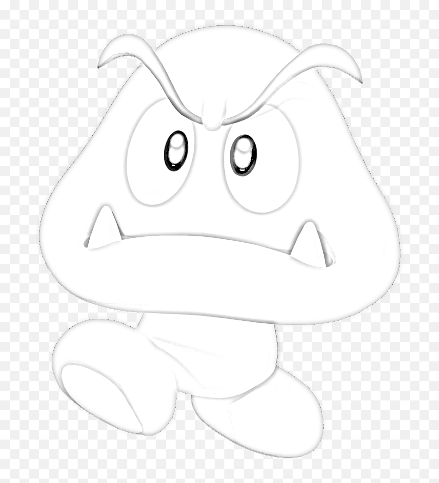 Download Hd Drawn Goomba - Cartoon Transparent Png Image Cartoon,Goomba Png