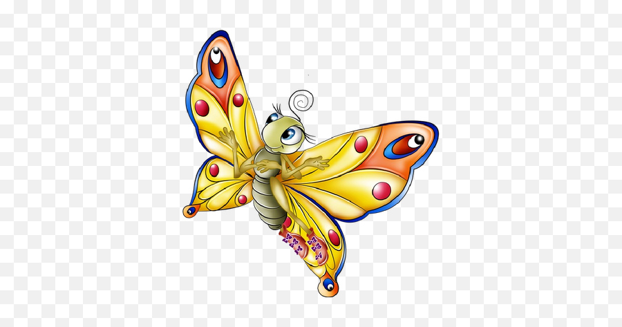 Image Of Butterflies - Clipartsco Cartoon Butterfly Transparent Background Png,Yellow Butterfly Png