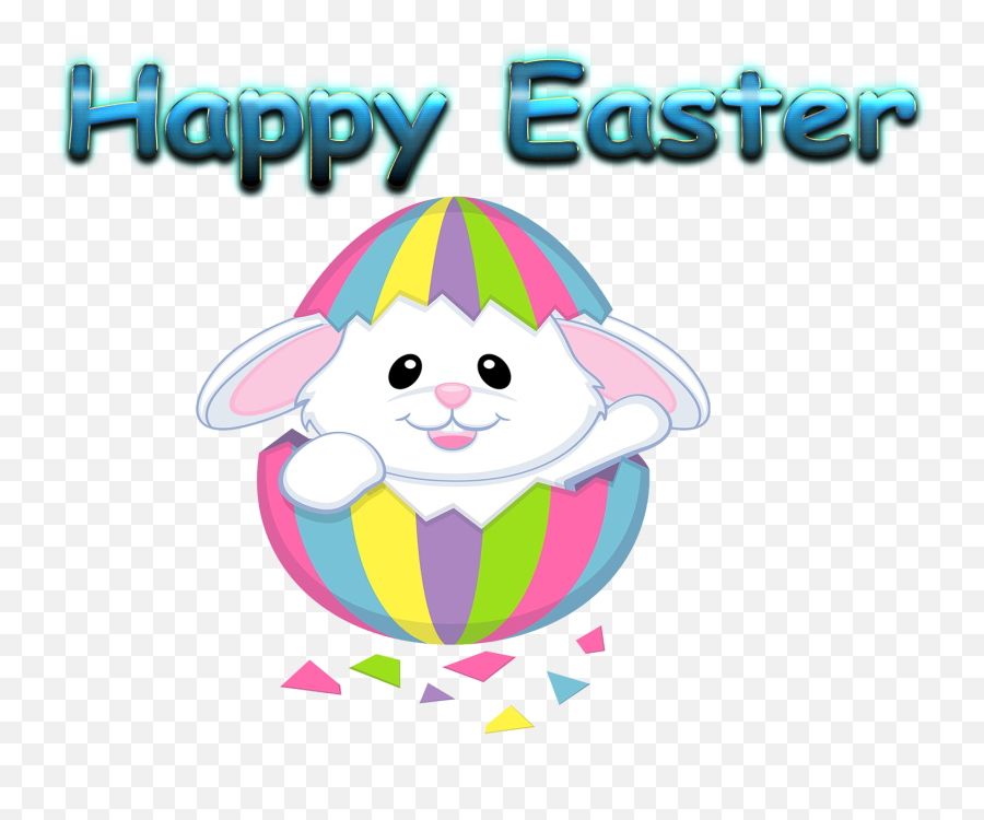 Happy Easter Png Free Pic - Easter Bunny In The Egg,Happy Easter Png