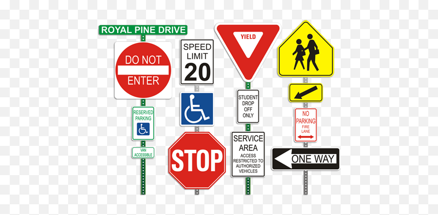 Free Street Signs Png Download - Examples Of Regulatory Signs,Street Signs Png