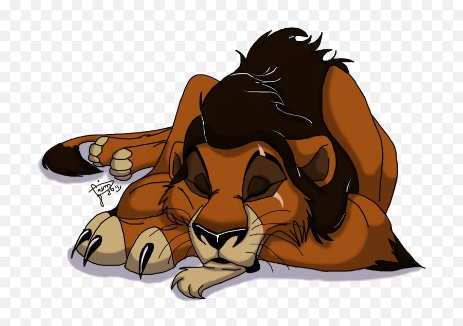 The Lion King Scar Png Picture - Lion King Lion Sleeping,The Lion King Png