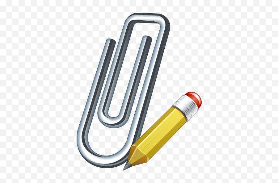Paper Clip Icon Png - Paper Clip Icon With Shadow Png,Paper Clip Png