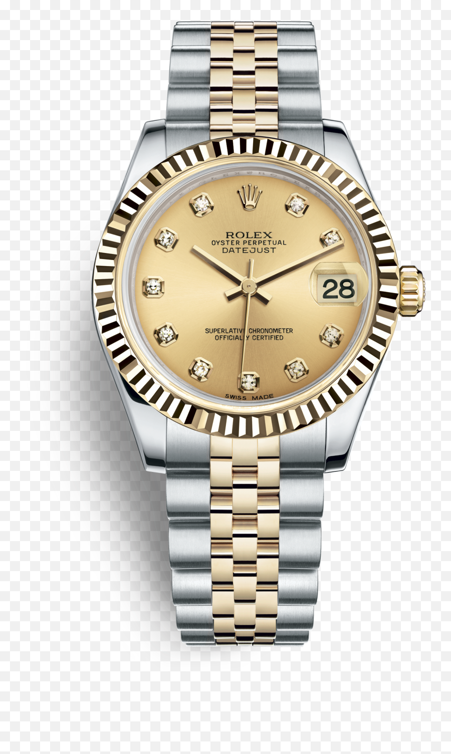 Download Hd Oyster 31 Mm Oystersteel - Rolex Olive Green Datejust 36 Png,Rolex Png