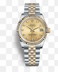 Download Hd Oyster 31 Mm Oystersteel - Rolex Olive Green Datejust 36 Png,Rolex Png