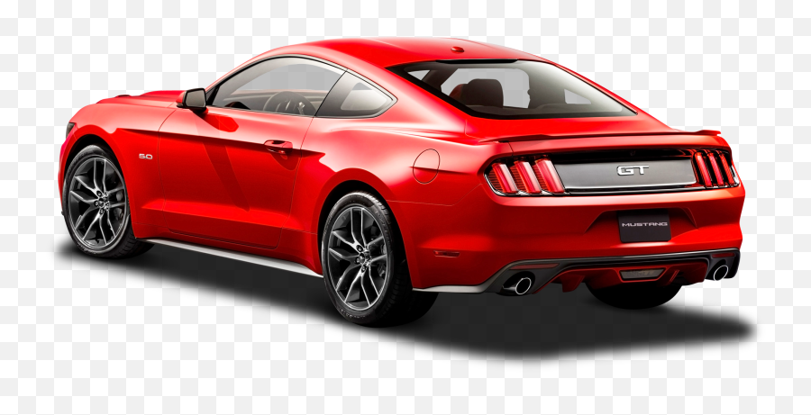 Ford Mustang Red Car Back Side Png Image - Pngpix Mustang Car Back Side,Back Png