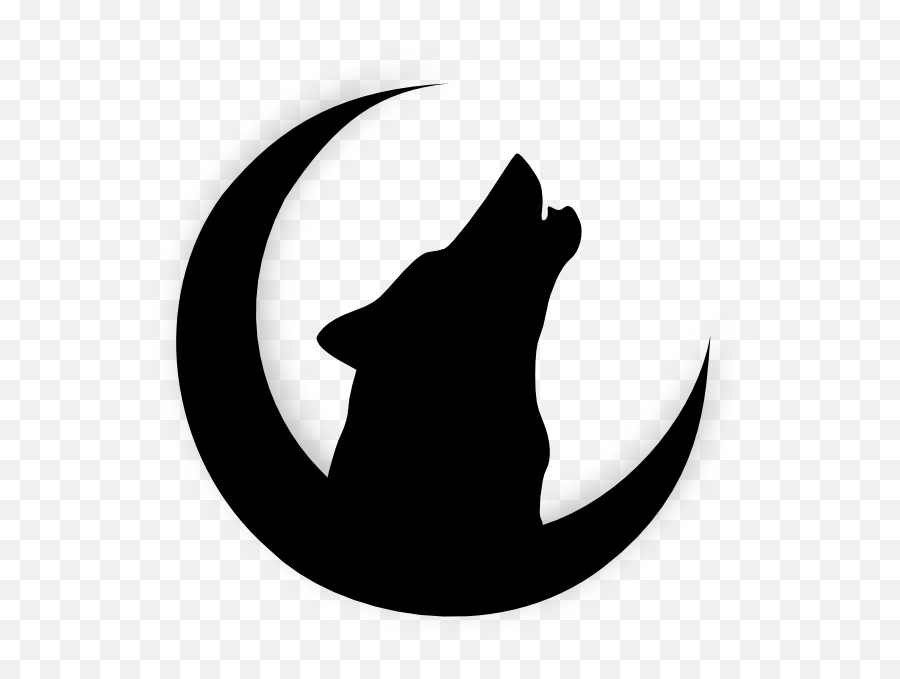 Library Of Wolf Head Silhouette Banner - Moon Wolf Silhouette Png,Wolf Head Png
