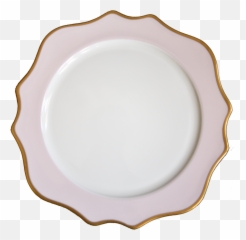 Pink Charger - Serving Tray Png,White Plate Png
