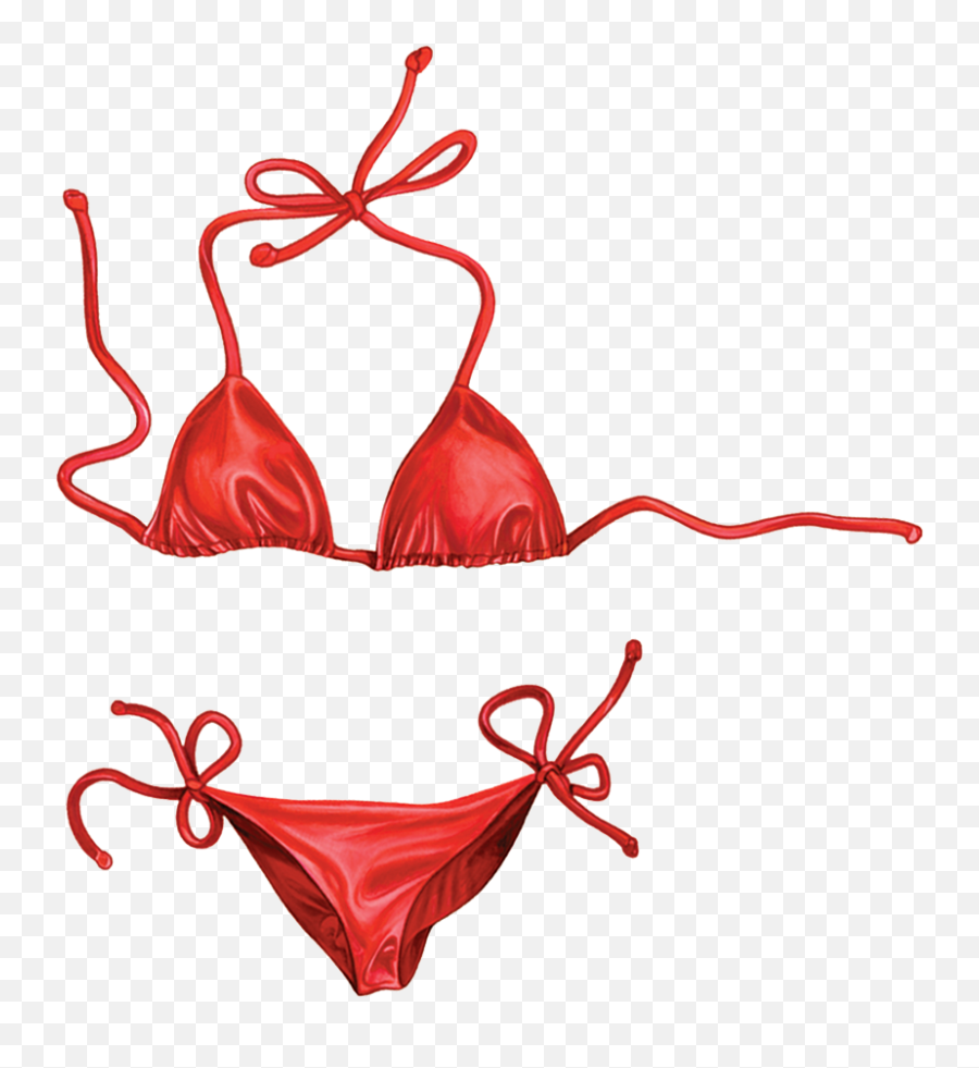 Porcelain Red Bikini Mosaic Custom - Red Bikini Png,Bikini Png