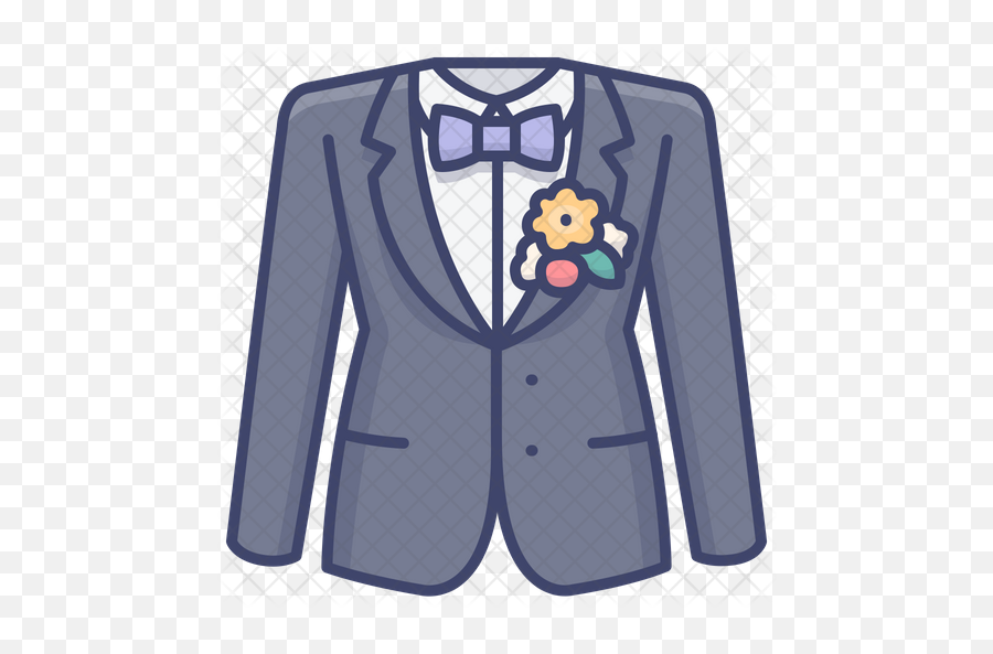 Tuxedo Icon Of Colored Outline Style - School Uniform Outline Png,Tuxedo Png
